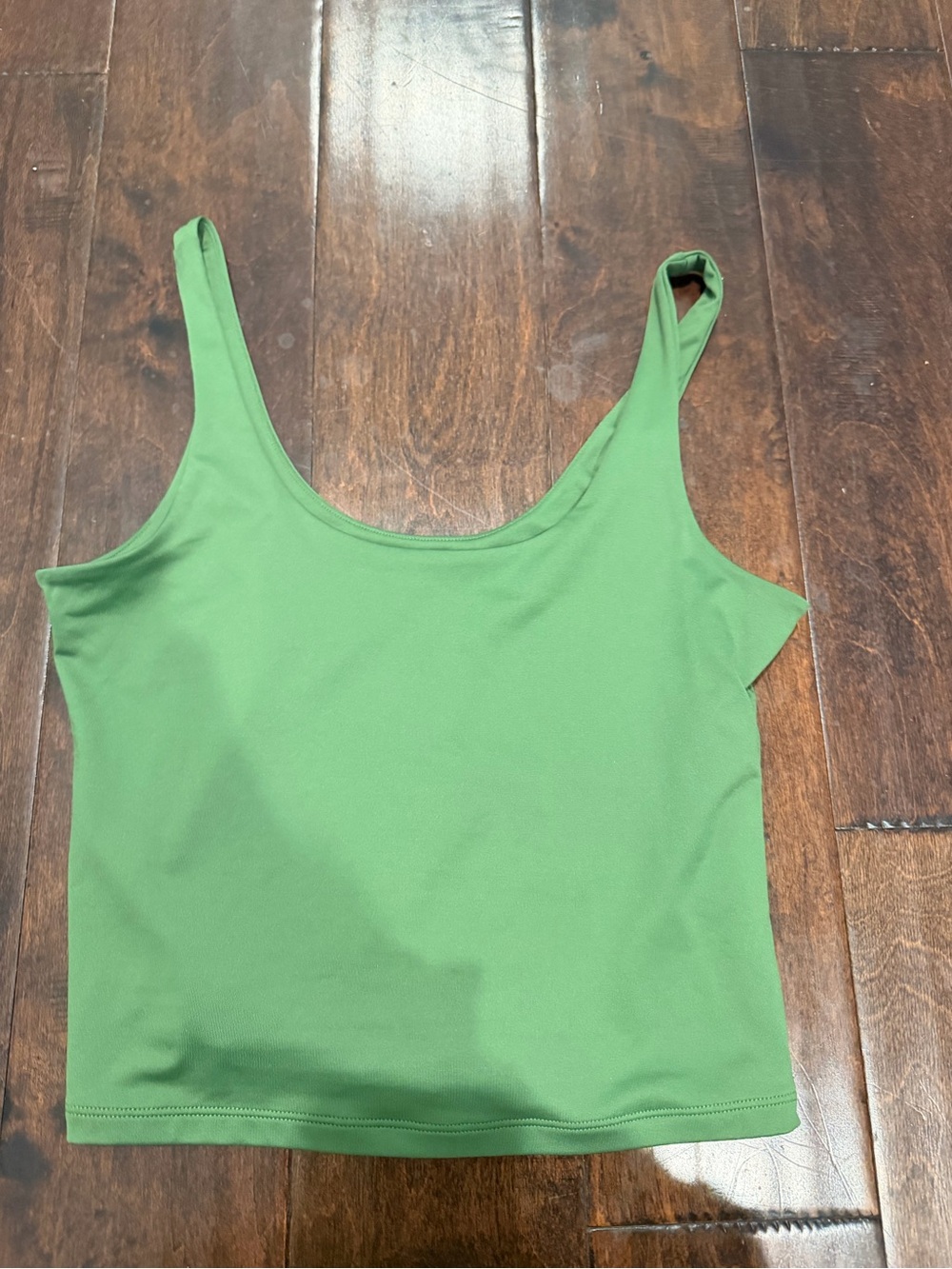 Abercrombie & Fitch Green Scoop Tank Top
